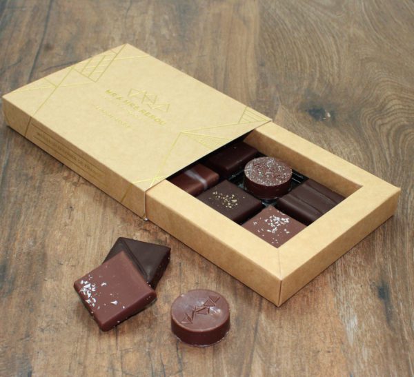 Coffret Assortiment Bonbons de Chocolat NOIR ET LAIT - 6 pièces